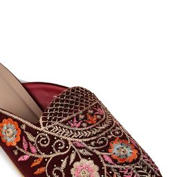 Shezone Pointed Toe Embellished Block Mules image 3