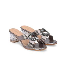 CLOG LONDON Embellished Open Toe Block Heels image 2