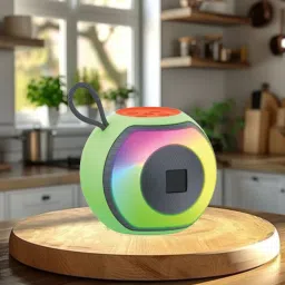FRONY Pearl(PORTABLE DESKTOP SPEAKER) With Stereo Sound & 1200mAh BatteryC69 5 W Bluetooth Laptop/Desktop Speaker-image-0
