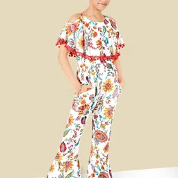 Naughty Ninos Girls Printed Basic Jumpsuit-image-100