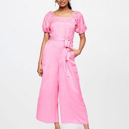 Global Desi Women Pink & Off White Printed Basic Jumpsuit-image-63