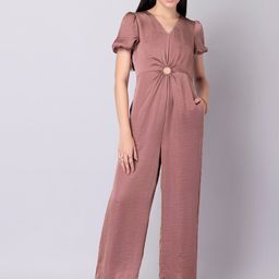 FabAlley Pink Basic Jumpsuit-image-12