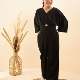Cherry & Jerry Girls V-Neck Cut-Out Detail Basic Jumpsuit-image-78