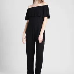 Trend Arrest Black Off-Shoulder Basic Jumpsuit-29