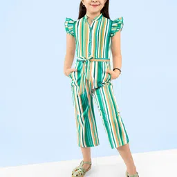 Naughty Ninos Girls Striped Basic Jumpsuit-image-76