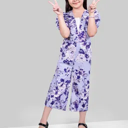 Naughty Ninos Girls Floral Printed Basic Jumpsuit-picture-0
