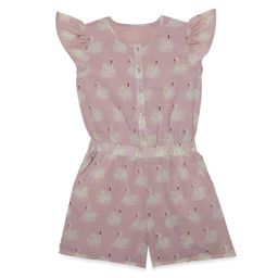 Hoop Hippo Girls Peach-Coloured Printed Jumpsuit-image-79