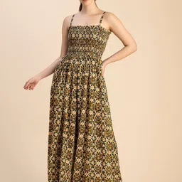 Moomaya Ethnic Motifs Printed Basic Jumpsuit-10