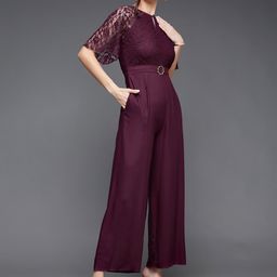 Miss Chase Self Design Basic Jumpsuit-24