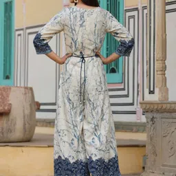 Juniper Abstract Printed Embroidered Basic Jumpsuit image 2
