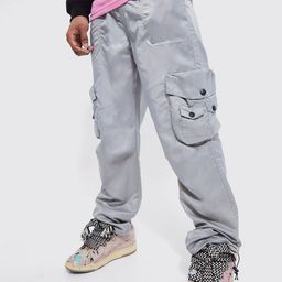 boohooMAN Relaxed Fit Cargos-image-76