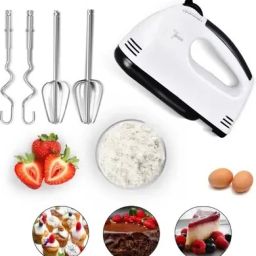 260 W White Electric Hand Blender: 7-Speed for Egg, Lassi, Cake & Ice-Cream Hand Blender-image-88