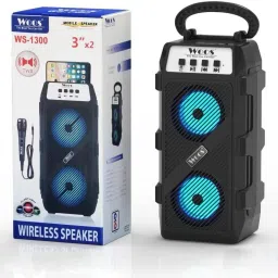 WOOS Karaoke Speaker Double Woofer with Microphone TWS Dual Pairing 6 W Bluetooth Party Speaker image 5
