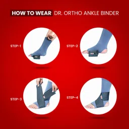 dr. ortho Brace with Elastic Strap for Pain|Stretchable Binder Ankle Support image 4