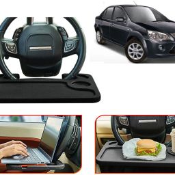 TB80-Multifunctional Car Laptop Food Steering Wheel Tray Drink Holder Desk Cup Holder Tray Table-image-41