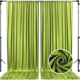VK Vistook 4X10 Olive Green Backdrop Curtain 2 Panels-Wrinkle-Free Polyester Photography Reflector-picture-12