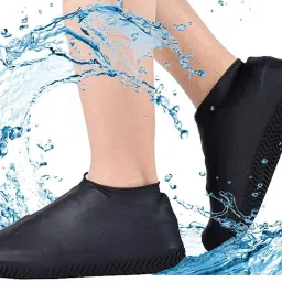 Non-Slip Waterproof Shoe Covers Reusable Silicone Shoes Rain Boots_L_1 Pair-image-7