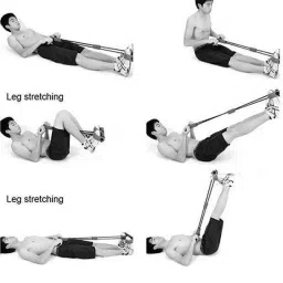 aksharkunj Waist Reducer, Rubber Pull Rope Exerciser, Toning Tube Ab Exerciser. Ab Exerciser image 4