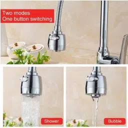 clinton 360° Swivel Universal Faucet Extension, Adjustable Faucet for kitchen sink taps Faucet Nozzle image 2