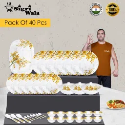Pack of 40 Melamin Dinner Set-9