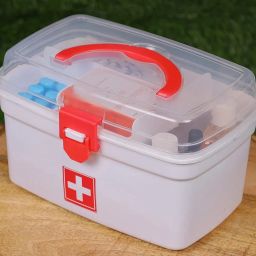 First Aid Kit Emergency Medicine Box for Home,Camping,Travel,Hiking(White) Pill Box-25