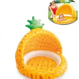 Pineapple (IND*66) Baby Pool - 58414 With Pump Inflatable Swimming Pool-20