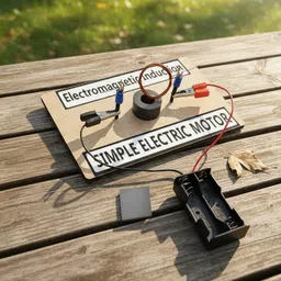 erhindia Physics Science DIY Project Kit Electromagnetic Induction Simple Motor Toy-picture-18