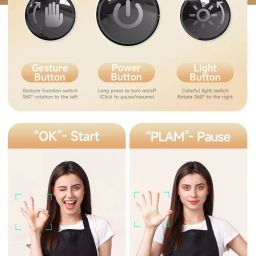 RETRACK P05 AI Auto Face Tracking Smart 360 Rotation Cold Shoe Selfie Gimbal Stabilizer Tripod image 5