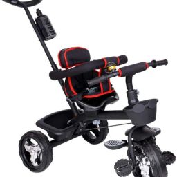 For Baby GIRL/BOY Age-1,2,3,4,5 year,Parental Handle,Basket,Safety,Cushion Seat 4006- Tricycle-image-12