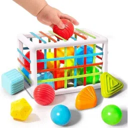 Baby Shape Sorting,Sensory with Blocks Colorful Cube Learning Toy-image-45