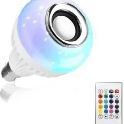 JPY Wireless Portable RGB Light Color Changing Bluetooth Bulb Speaker for Home & Party Hall Decoration Compatible with All Devices Smart Bulb-18