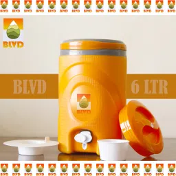 6 Liter Orange Jar Jug 6 L Drum-40