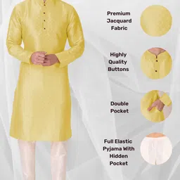 koshin Men Art Silk Kurta Pyjama Set-picture-35