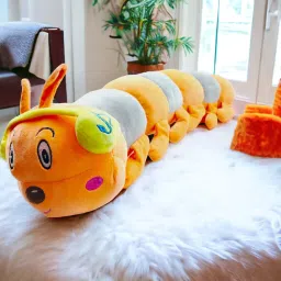 WM Caterpillar Stuffed Soft Plush Toy -(orange, 70cm) - 70 cm-27
