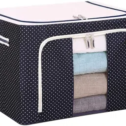 E Solutions WARDROBE ORGANISER/STORAGE BOX-615 (24LITERS) Poly-canvas Laundry Bag-image-84