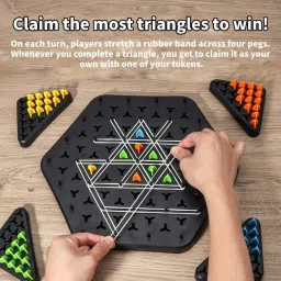 Chain Triangle Set, Elastic Triggle Set, Elastic Chain Triggle, Triangular -162 Strategy & War Board Game-14