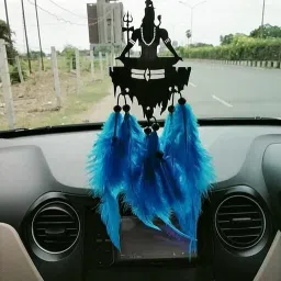 mahadev blue dream catcher Car Hanging Ornament-image-20