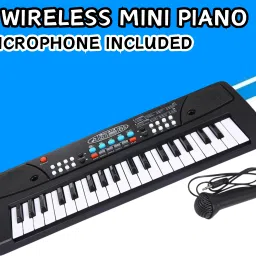 (Piano Keyboard) Toy with 37 Key, Recording and Mic, Adapter for DC Power W440 (Piano Keyboard) Toy with 37 Key, Recording and Mic, Adapter for DC Power W440 Analog Portable Keyboard-5