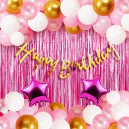 Happy Birthday Decorations For Girls Combo Set-12