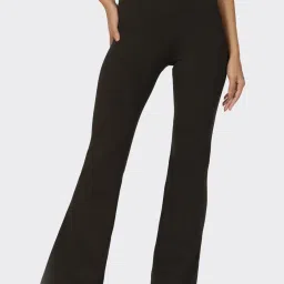 Women Solid Black Track Pants-image-73