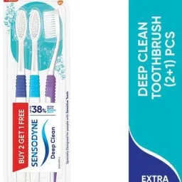 sensodyne Deep Clean Toothbrush With Extra Soft, Microfine Bristles (Buy 2, Get 1) Extra Soft Toothbrush image 2