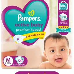 Active Baby Taped Diapers with Adjustable Fit - M-image-24