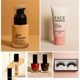 Liquid Foundation,Oil free Face Primer, Concealer, Nail polish & Eye Lashes-image-22