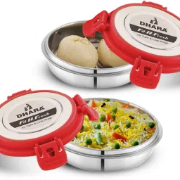 Fit N Fresh Leak Proof Airtight Tiffin Box Containers For Kids 2 Containers Lunch Box-0