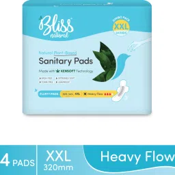 Organic Ultra Soft XXL Size For Heavy Flow | Quick Absorption & Rash Free Sanitary Pad-image-2