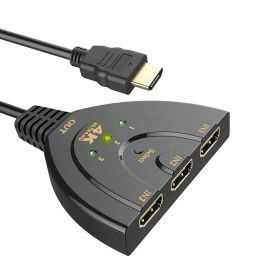 1Goal HDMI Cable 0.2 m 3-Port HDMI Switch 4K, 3x1 Switcher (Automatic Switching) Support Ultra HD 3D HDR Full HD 1080P HDCP, HDMI Splitter Hub Compatible with Apple TV Roku Fire TV Stick-image-43