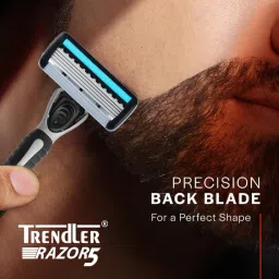 5 Blade Shaving Razor + 5 Cartridge for Perfect Shave and Beard Shape Razor, Men-23