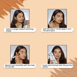 mr. huda Long Lasting Concealer Foundation Palette for All Skin Types 12 in 1 Palette Of Concealer image 3