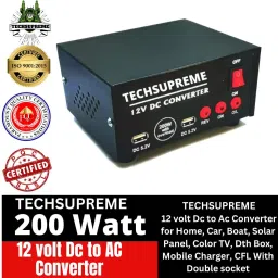 200W Mini DC to AC Converter with Dual USB & Double 5 Pin Socket output A2 Square Wave Inverter-10