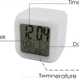 vprotect Digital White Clock image 4